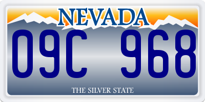NV license plate 09C968