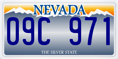 NV license plate 09C971