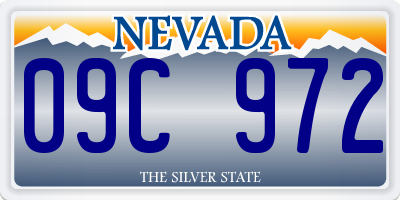 NV license plate 09C972