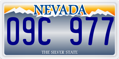 NV license plate 09C977