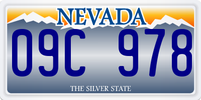 NV license plate 09C978