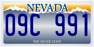 NV license plate 09C991