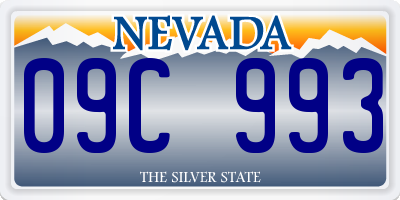 NV license plate 09C993