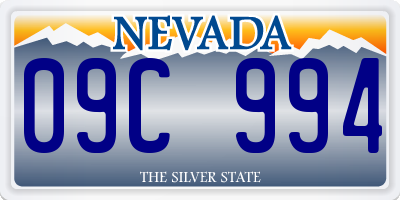 NV license plate 09C994