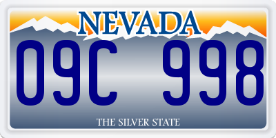 NV license plate 09C998