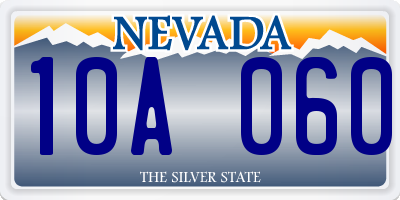 NV license plate 10A060