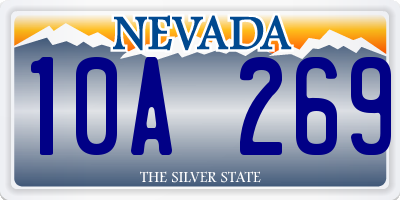 NV license plate 10A269