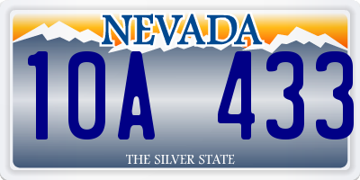 NV license plate 10A433