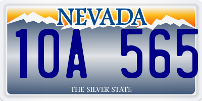 NV license plate 10A565