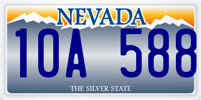 NV license plate 10A588