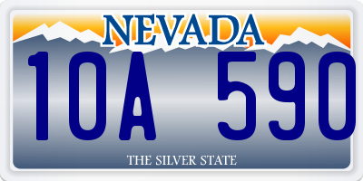 NV license plate 10A590