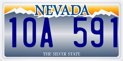 NV license plate 10A591