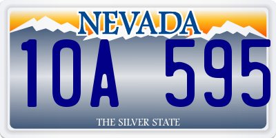 NV license plate 10A595