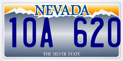 NV license plate 10A620