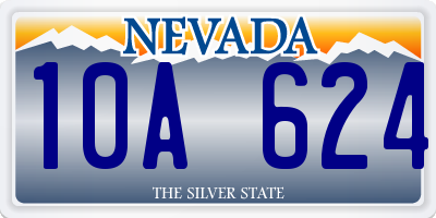 NV license plate 10A624