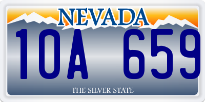 NV license plate 10A659