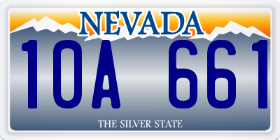 NV license plate 10A661