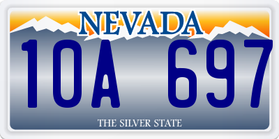 NV license plate 10A697