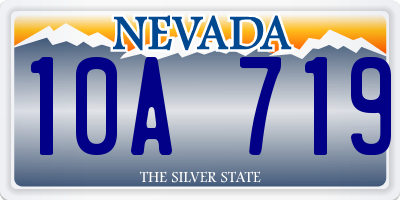 NV license plate 10A719