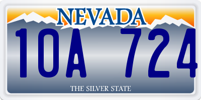 NV license plate 10A724