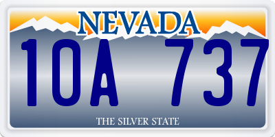 NV license plate 10A737