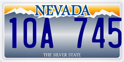 NV license plate 10A745