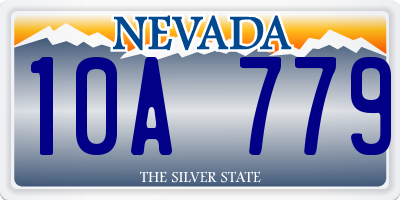 NV license plate 10A779