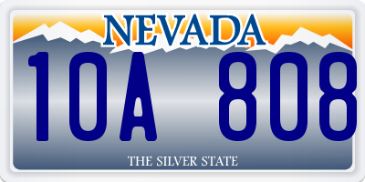 NV license plate 10A808