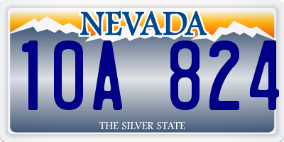 NV license plate 10A824