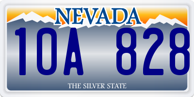 NV license plate 10A828