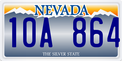 NV license plate 10A864