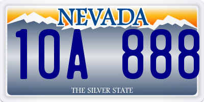 NV license plate 10A888