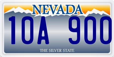 NV license plate 10A900