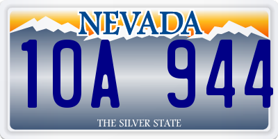 NV license plate 10A944