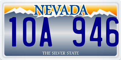 NV license plate 10A946