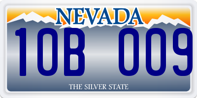 NV license plate 10B009