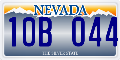 NV license plate 10B044