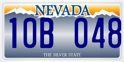 NV license plate 10B048