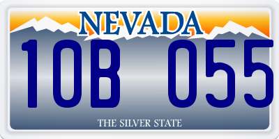 NV license plate 10B055