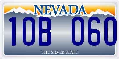 NV license plate 10B060