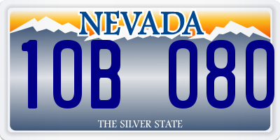 NV license plate 10B080