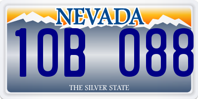 NV license plate 10B088