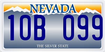 NV license plate 10B099