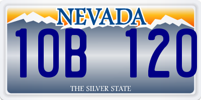 NV license plate 10B120