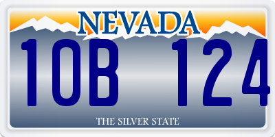 NV license plate 10B124