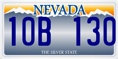 NV license plate 10B130