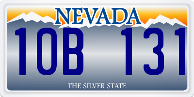 NV license plate 10B131