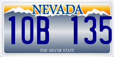 NV license plate 10B135
