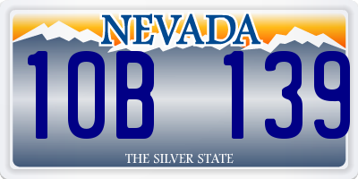 NV license plate 10B139