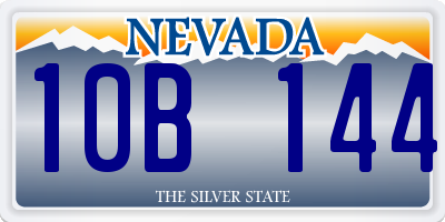 NV license plate 10B144